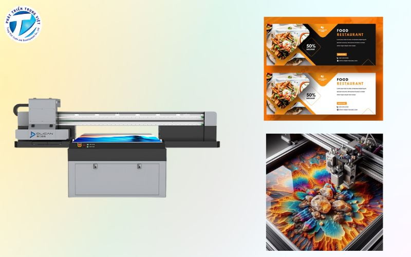 Máy in UV khổ nhỏ là lựa chọn lý tưởng cho nhiều doanh nghiệp 